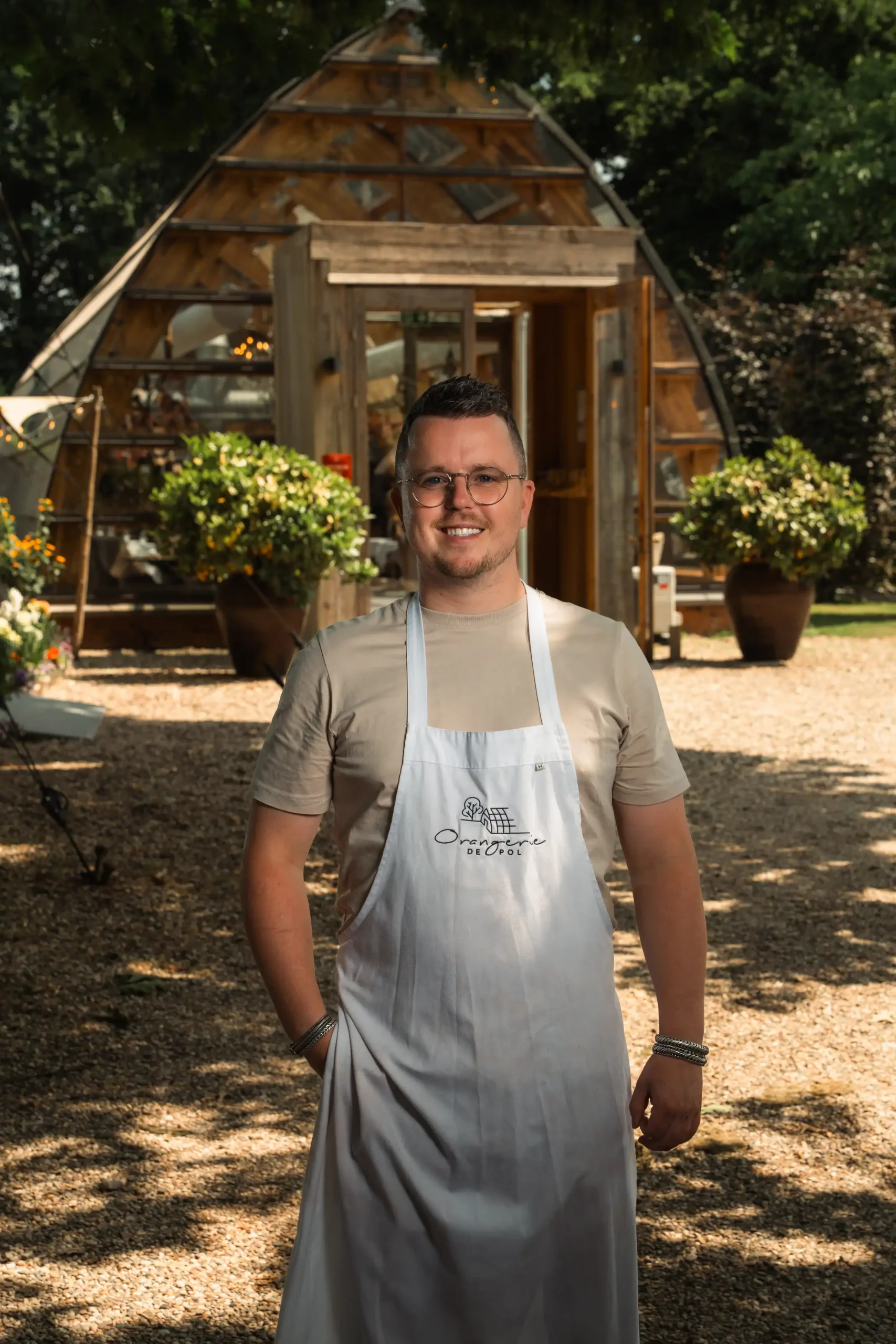 Chef Mark Captein van Orangerie de Pol in Doetinchem
